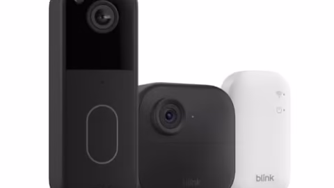 Blink Video Doorbell + Outdoor 4 – Wireless smart security cameras, head-to-toe HD view, two-year battery life. Sync Module Core included – 1 camera system + Video Doorbell