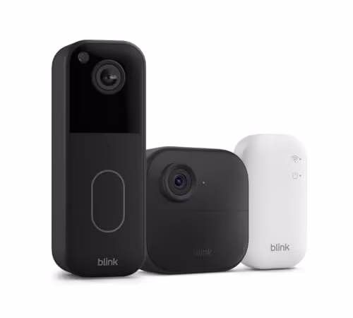 Blink Video Doorbell + Outdoor 4 – Wireless smart security cameras, head-to-toe HD view, two-year battery life. Sync Module Core included – 1 camera system + Video Doorbell