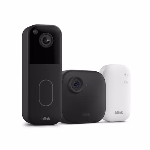 Blink Video Doorbell + Outdoor 4 – Wireless smart security cameras, head-to-toe HD view, two-year battery life. Sync Module Core included – 1 camera system + Video Doorbell