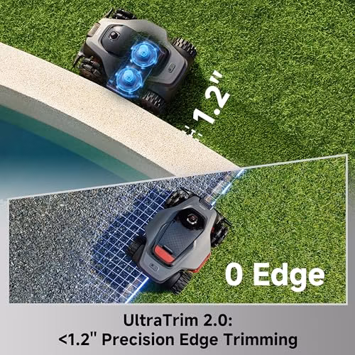 MOVA LiDAX Ultra 3000 AWD Robot Lawn Mower Wire Free RTK Free for up to 0.75 Acre*Dual Maps, 360° 3D LiDAR & AI Dual Vision Mapping, Robotic Mower with 4G, for 80% Slopes, Cutting Height 1.2”–3.9“