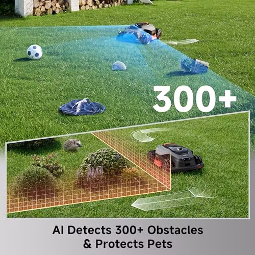 MOVA LiDAX Ultra 3000 AWD Robot Lawn Mower Wire Free RTK Free for up to 0.75 Acre*Dual Maps, 360° 3D LiDAR & AI Dual Vision Mapping, Robotic Mower with 4G, for 80% Slopes, Cutting Height 1.2”–3.9“