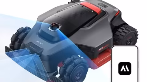 MOVA LiDAX Ultra 3000 AWD Robot Lawn Mower Wire Free RTK Free for up to 0.75 Acre*Dual Maps, 360° 3D LiDAR & AI Dual Vision Mapping, Robotic Mower with 4G, for 80% Slopes, Cutting Height 1.2”–3.9“