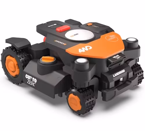 WORX Robot Lawn Mower 4WD for 1/2 Acre, No Perimeter Wire, WR342