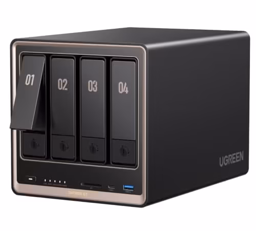 UGREEN NAS DXP4800 GT 4-Bay Desktop NAS, AMD R2514 CPU, 8GB DDR4 RAM