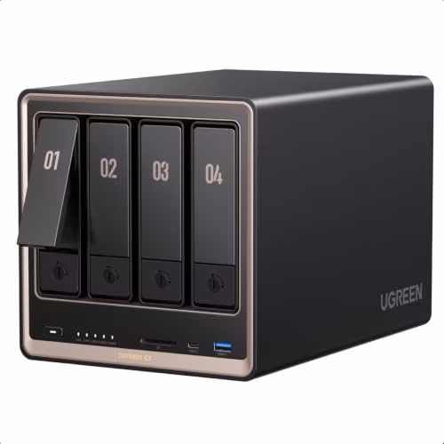 UGREEN NAS DXP4800 GT 4-Bay Desktop NAS, AMD R2514 CPU, 8GB DDR4 RAM