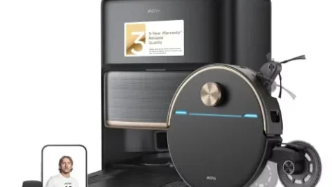 MOVA V70 Ultra Complete Robot Vacuum and Mop, 42000Pa Suction Bagless Dock