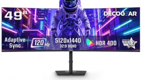 Deco Gear 49 Inch Curved Ultrawide Monitor official product view