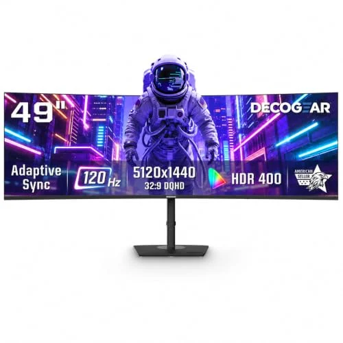 Deco Gear 49 Inch Curved Ultrawide Monitor official product view